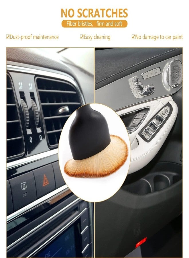 AOXITO®Multipurpose Car Interior Cleaning Brush Set - Soft Bristle Dust Cleaner for AC Vents, Dashboard, Laptop, Keyboard & Home Use Compact Detailing Brushes for Hard-to-Reach Areas (2) - Image 2
